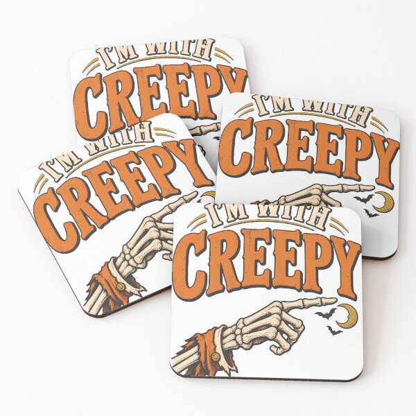 Item preview, Funny Halloween Couple , I'm With Creepy, Spooky Matching Couples Gift, Halloween Costume Graphic Tee designed and sold by OUICHA.