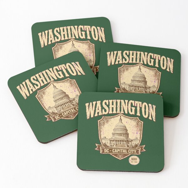 Item preview, Washington DC Capital City Vintage Shield designed and sold by Normandy Road Heritage.