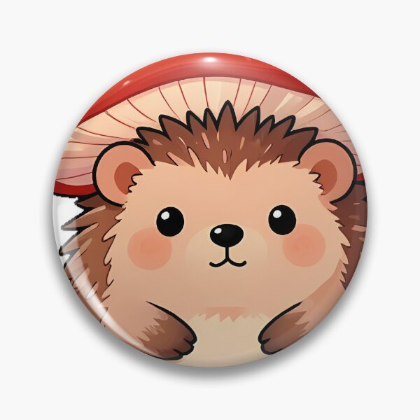 Item preview, Cottagecore Hedgehog with Red Mushroom Umbrella designed and sold by pumsquare.