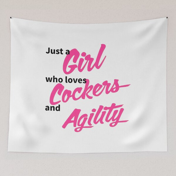 Item preview, Girl Loves Cockers Agility Dog Sport Lover Gift designed and sold by GiaoCalonas.