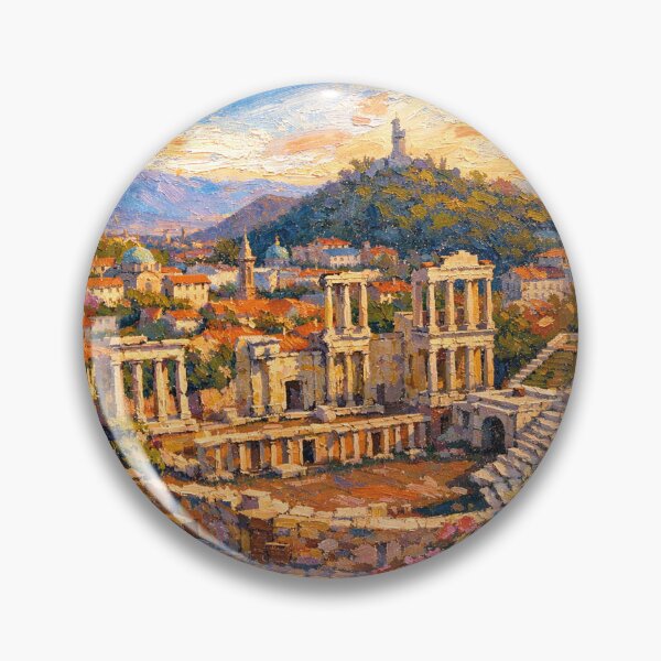 Item preview, A painting of Plovdiv, Bulgaria – A Beautiful City in Europe. designed and sold by GalleryKauffeld.