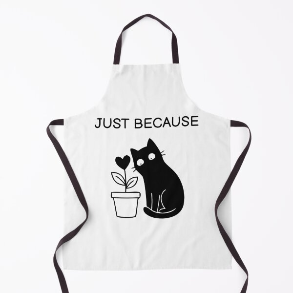 Item preview, Just Because Funny Black Cat Sticker designed and sold by FUEGO & NOX.