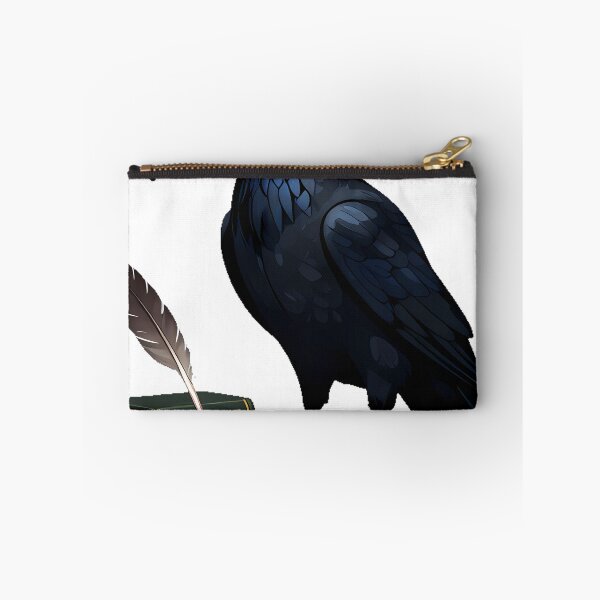 Item preview, Dark Academia Raven with Inkwell and Scroll designed and sold by IllumeInk.