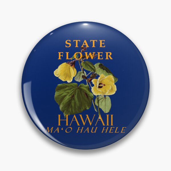 Item preview, Hawaii Territory Flower The Hibiscus brackenridgei designed and sold by taiche.