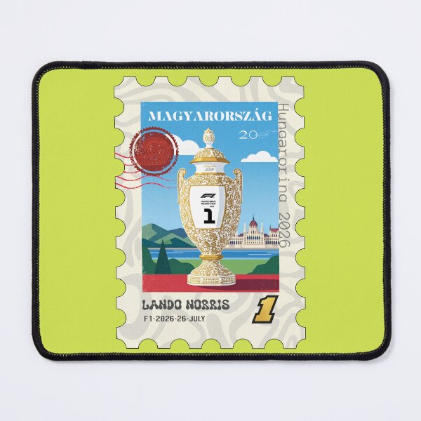 Item preview, F1 HUNGARIAN GP HUNGARORING 2026 Stamp - Winner Lando designed and sold by Pink Polar F1.