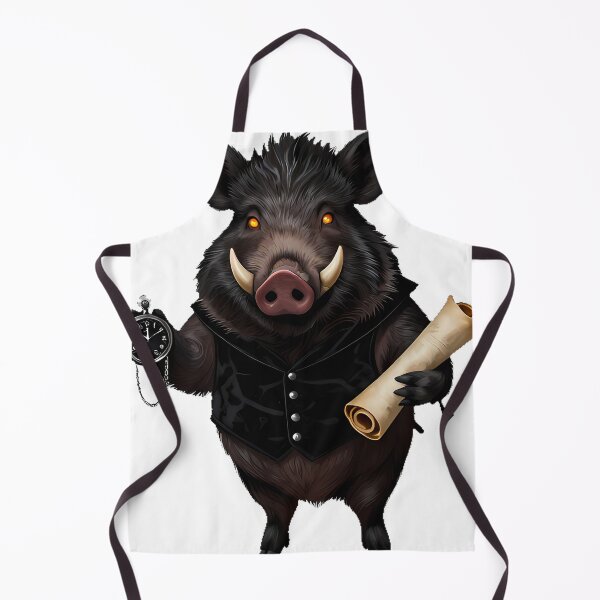Item preview, Dark Academia Boar with Silver Pocket Watch designed and sold by IllumeInk.