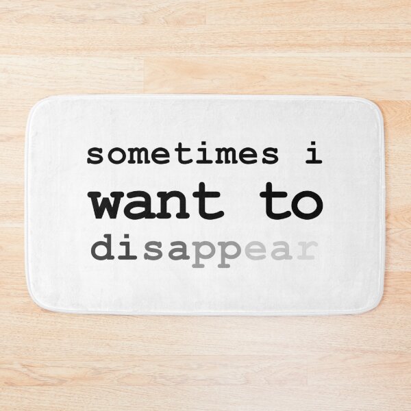 Item preview, Sometimes I Want To Disappear Sarcastic Introvert (Black) designed and sold by HeeShirt.