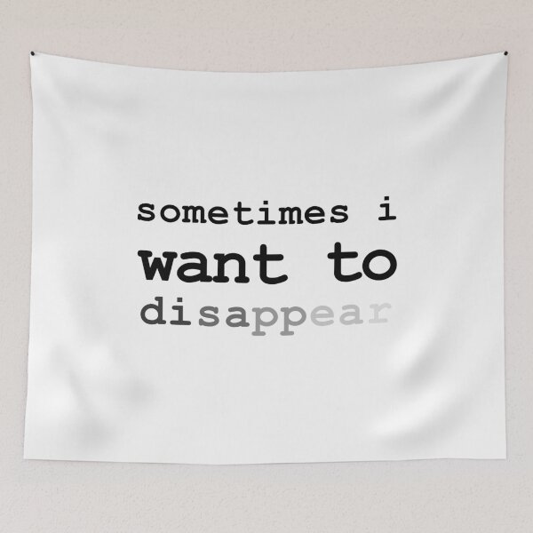 Item preview, Sometimes I Want To Disappear Sarcastic Introvert (Black) designed and sold by HeeShirt.