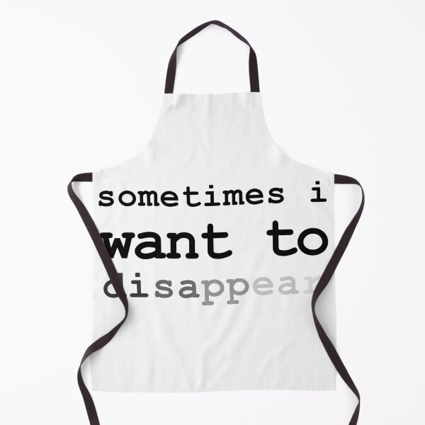 Item preview, Sometimes I Want To Disappear Sarcastic Introvert (Black) designed and sold by HeeShirt.
