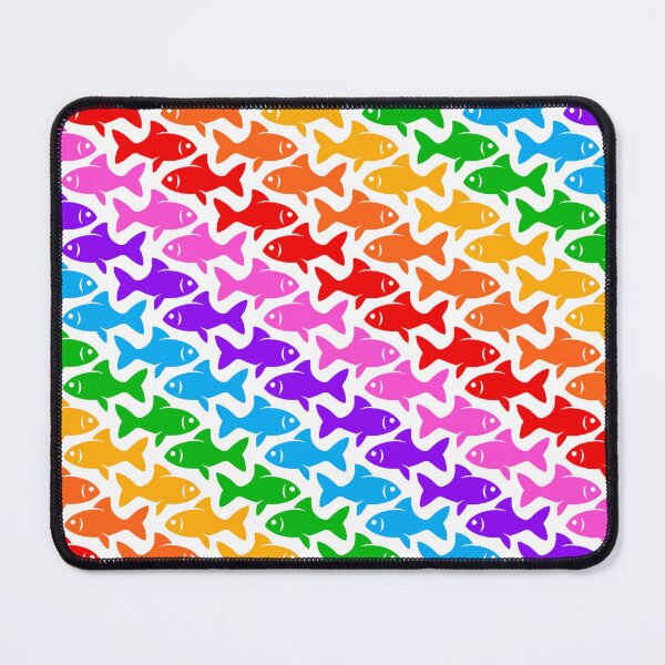 Item preview, Fish Pattern (multicolor on white 3) designed and sold by JMParadis.