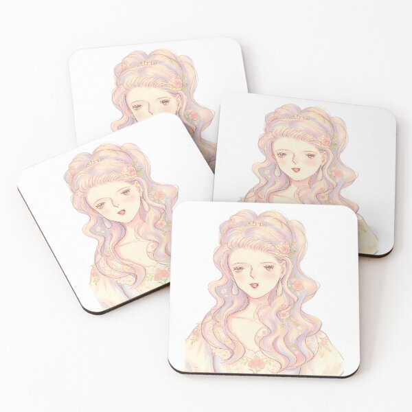 Item preview, Pastel Rainbow-Haired Lady — Floral Rococo Portrait designed and sold by Bondingbonding.