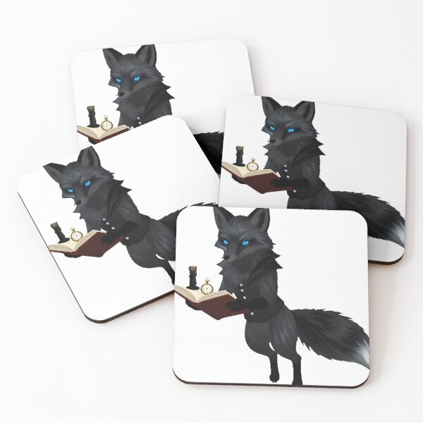 Item preview, Dark Academia Fox with Candlelit Reading designed and sold by IllumeInk.