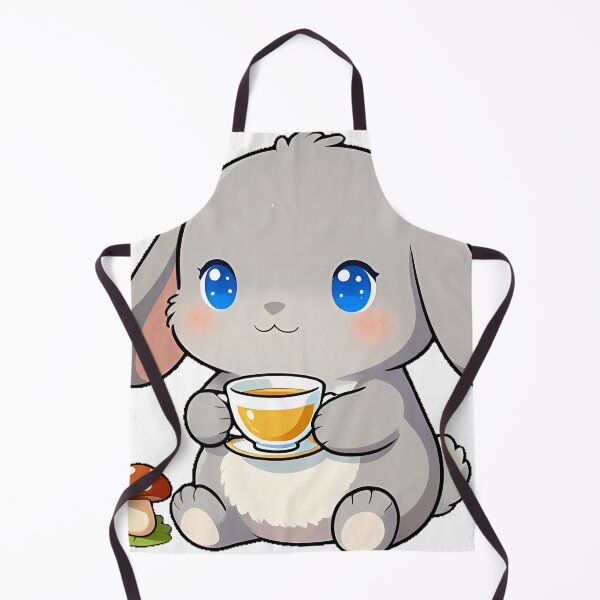 Item preview, Cottagecore Bunny with Chamomile Tea and Mushroom designed and sold by pumsquare.