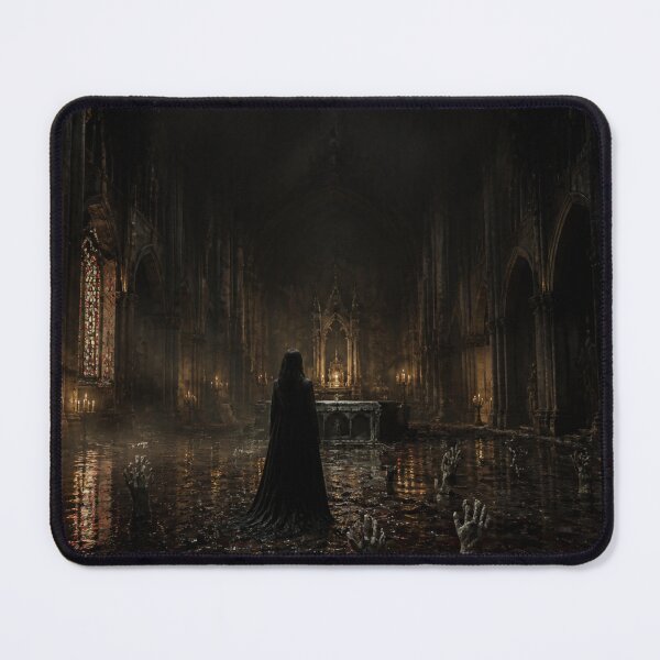 Item preview, Ruined Cathedral in Black Mud designed and sold by GeoWhimsy Studio.