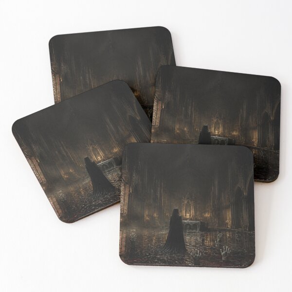Item preview, Ruined Cathedral in Black Mud designed and sold by GeoWhimsy Studio.