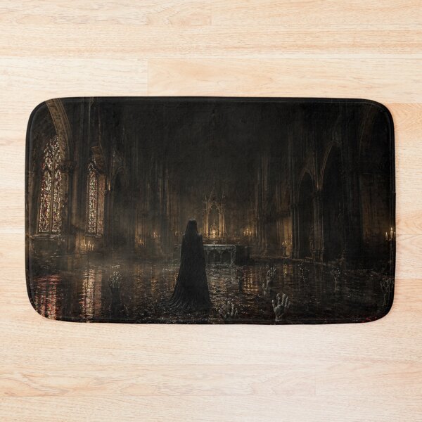 Item preview, Ruined Cathedral in Black Mud designed and sold by GeoWhimsy Studio.