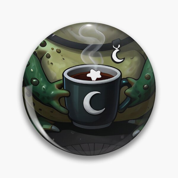 Item preview, Gothic Cozy Toad with Cocoa and Tiny Crown designed and sold by IllumeInk.