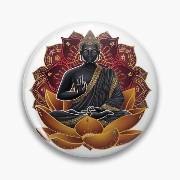 Item preview, Serene Buddha in Deep Meditation - Cosmic Lotus Mandala designed and sold by Shopeon Designs.