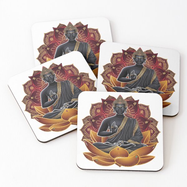 Item preview, Serene Buddha in Deep Meditation - Cosmic Lotus Mandala designed and sold by Shopeon Designs.