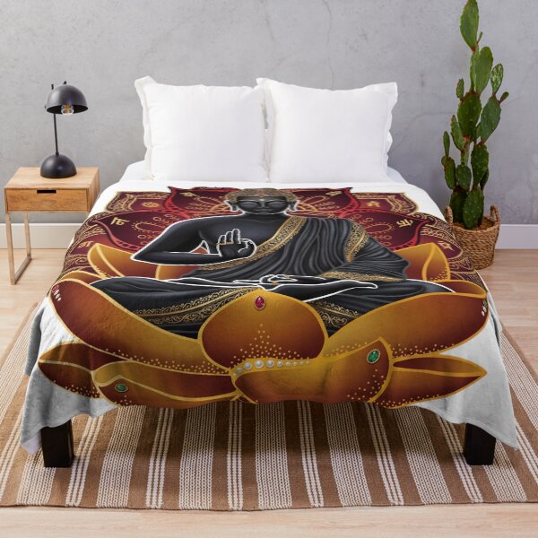 Item preview, Serene Buddha in Deep Meditation - Cosmic Lotus Mandala designed and sold by Shopeon Designs.