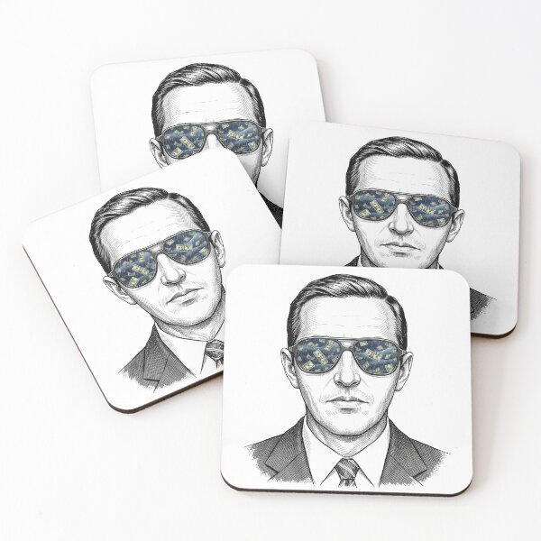 Item preview, DB Cooper Falling Money Shades Reflection designed and sold by Bad-Decisions-Designs.