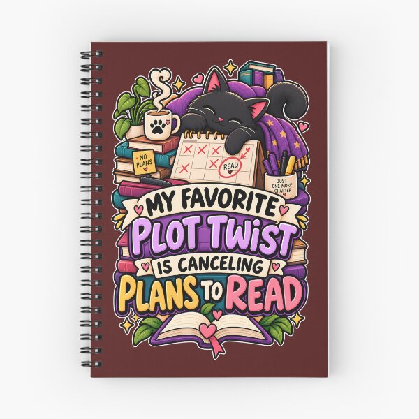 Item preview, My Favorite Plot Twist Is Canceling Plans To Read Funny Book Lover Design designed and sold by CreativeLook25.