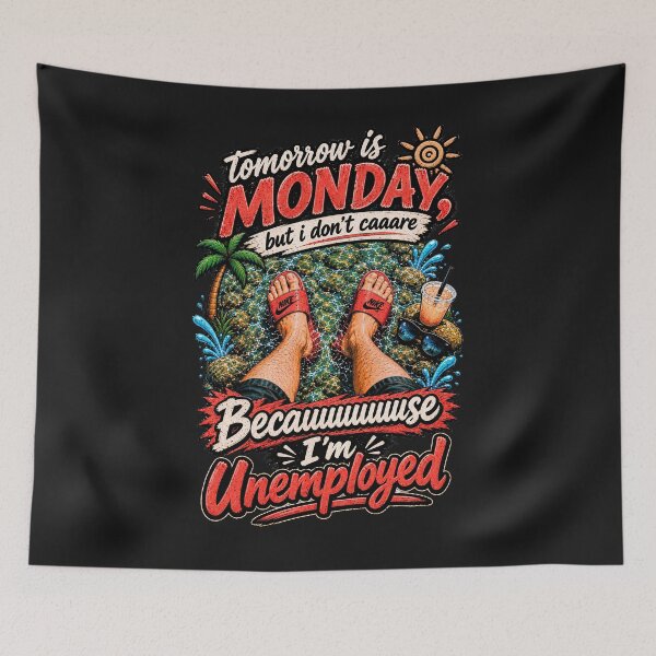 Item preview, Tomorrow Is Monday But I Don't Care  designed and sold by FelineFrenzyArt.
