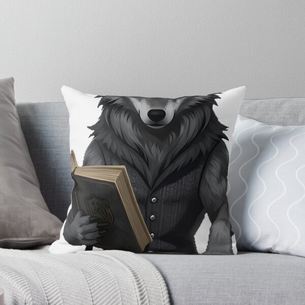 Item preview, Lobo de estilo Dark Academia con chaleco de tweed y tomo designed and sold by IllumeInk.