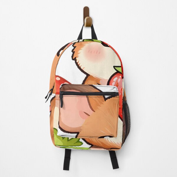 Item preview, Cottagecore Mouse with Strawberry and Leaf designed and sold by pumsquare.