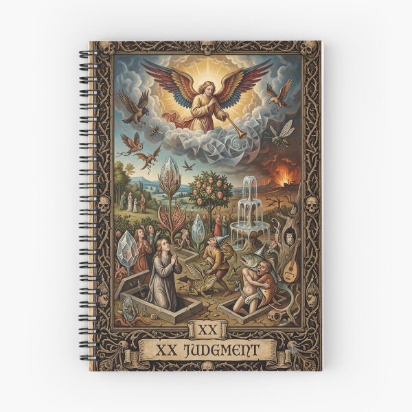 Item preview, XX Judgment Tarot Card Bosch style- Renaissance Art designed and sold by Ada’s Mystic Atelier .