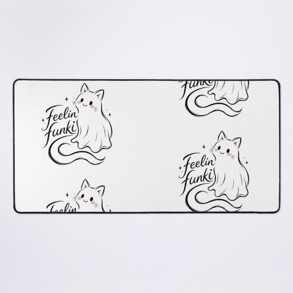Item preview, Feelin Funki Cute Ghost Cat Minimalist Line designed and sold by TheChalkyFox.