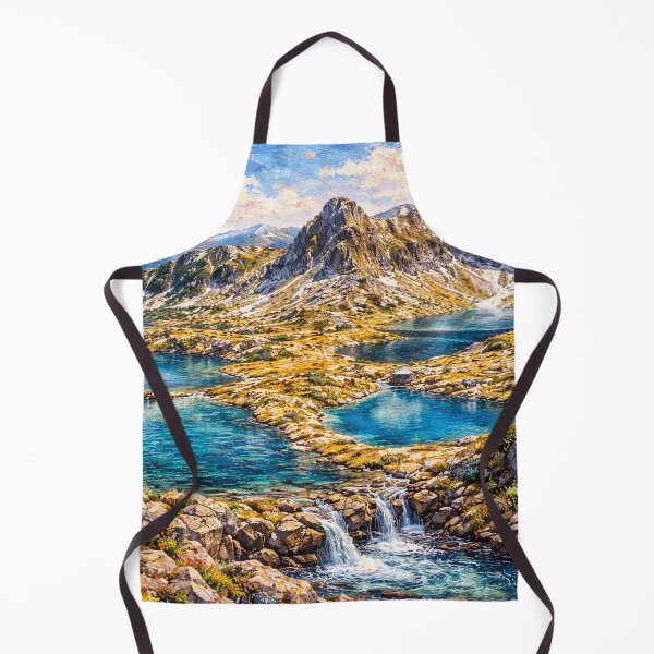 Item preview, Rila Lakes Bulgaria painting, designed and sold by GalleryKauffeld.