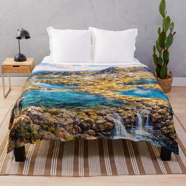 Item preview, Rila Lakes Bulgaria painting, designed and sold by GalleryKauffeld.
