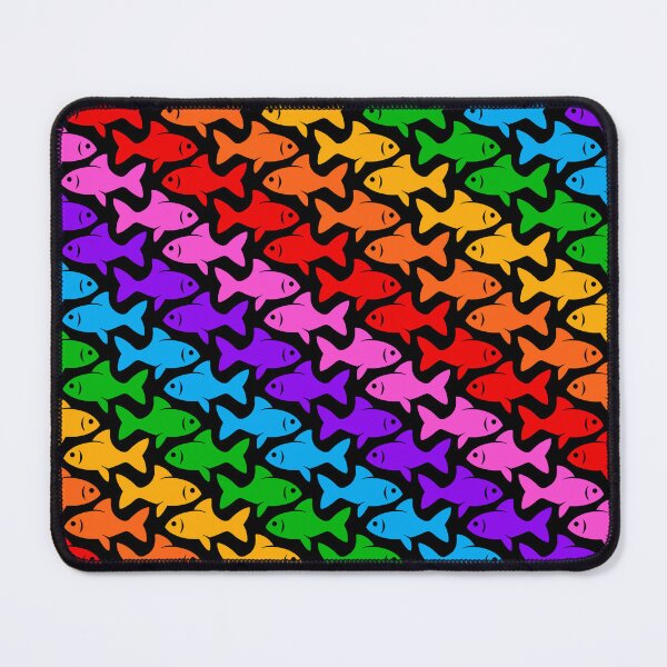 Item preview, Fish Pattern (multicolor on black 3) designed and sold by JMParadis.