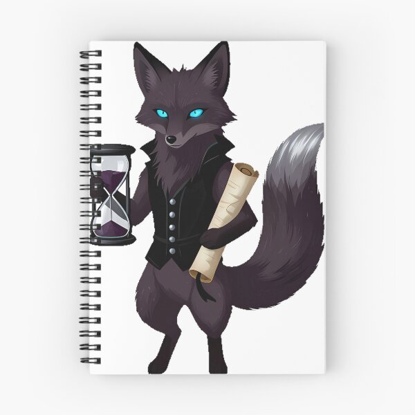 Item preview, Dark Academia Fox with Hourglass and Scroll designed and sold by IllumeInk.