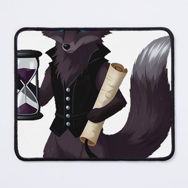 Item preview, Dark Academia Fox with Hourglass and Scroll designed and sold by IllumeInk.