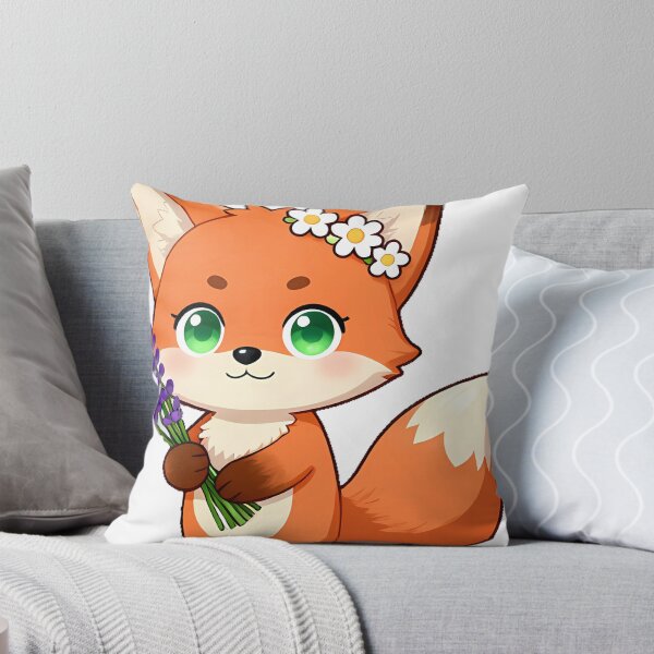 Item preview, Cottagecore Fox with Lavender Bouquet designed and sold by pumsquare.