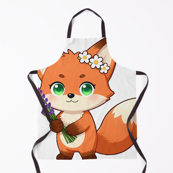 Item preview, Cottagecore Fox with Lavender Bouquet designed and sold by pumsquare.