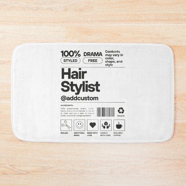Item preview, 100% Drama Styled Free – Funny Hairstylist Hairdresser Salon  designed and sold by roartusa.