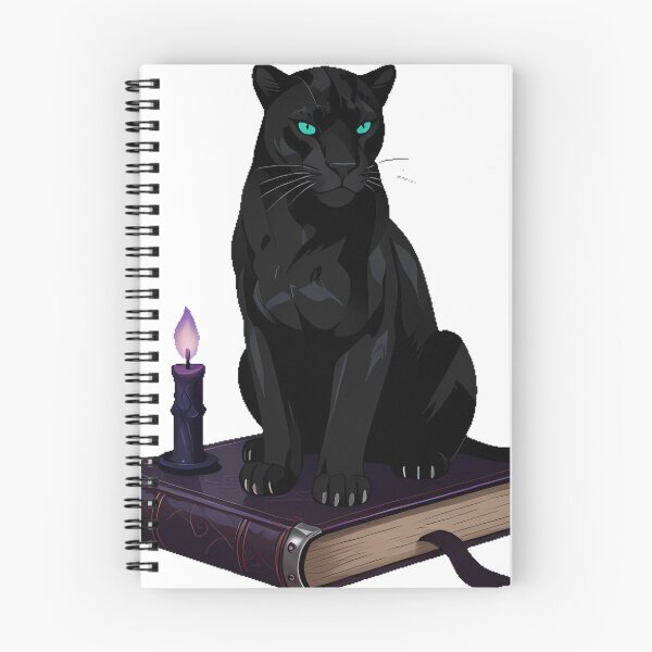 Item preview, Dark Academia Panther with Open Tome designed and sold by IllumeInk.
