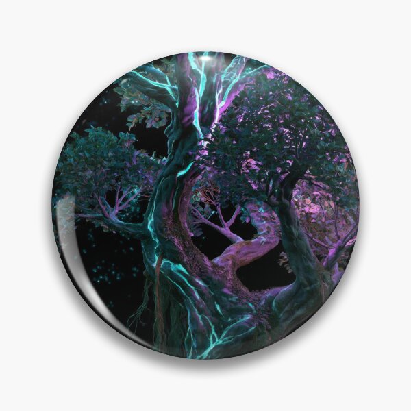 Item preview, Tree of Life Glowing Roots Teal Purple Mystical designed and sold by FrostyFrisby.