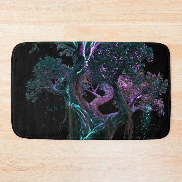 Item preview, Tree of Life Glowing Roots Teal Purple Mystical designed and sold by FrostyFrisby.