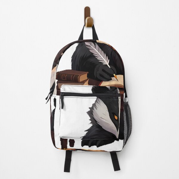 Item preview, Dark Academia Badger with Quill and Candlelit Desk designed and sold by IllumeInk.