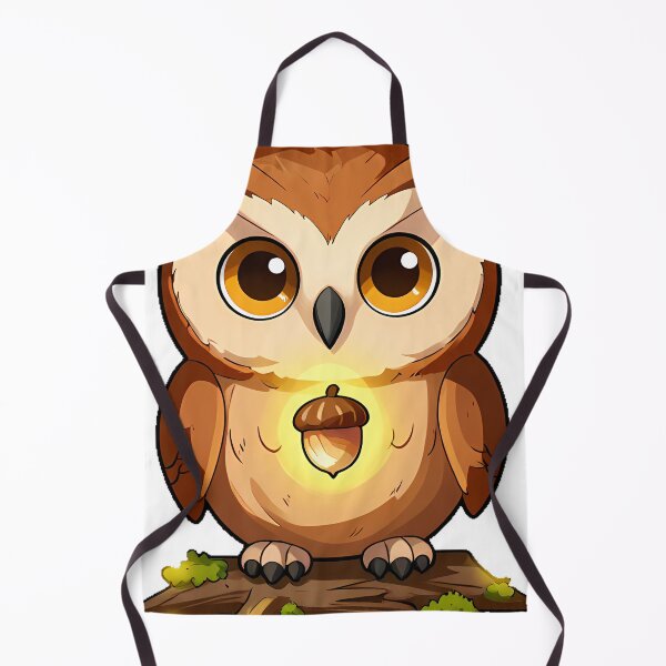 Item preview, Cottagecore Owl with Mushroom Lantern designed and sold by pumsquare.