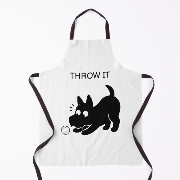 Item preview, THROW IT Funny Black Dog Sticker designed and sold by FUEGO & NOX.