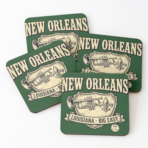 Item preview, New Orleans Louisiana Big Easy Vintage Shield designed and sold by Normandy Road Heritage.