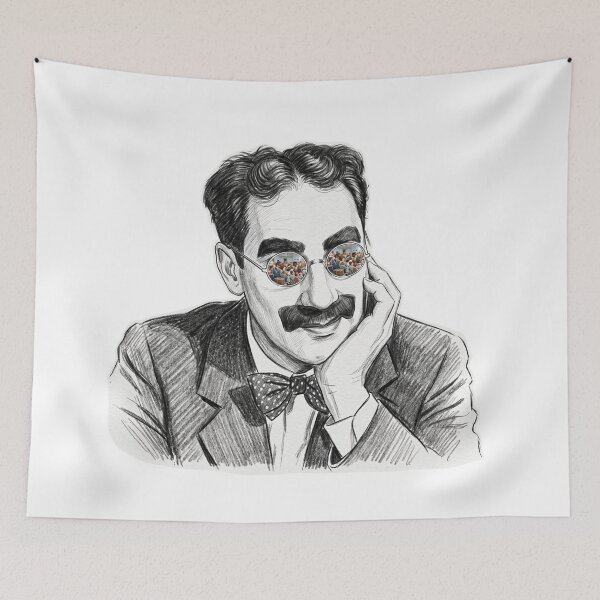 Item preview, Groucho Marx Crowded Stateroom Shades Reflection designed and sold by Bad-Decisions-Designs.