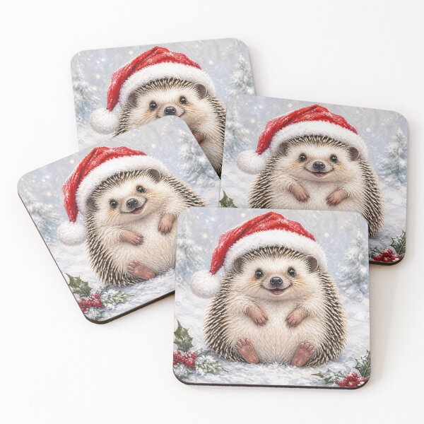 Item preview, Christmas Hedgehog designed and sold by MoonMonkeyNbear.