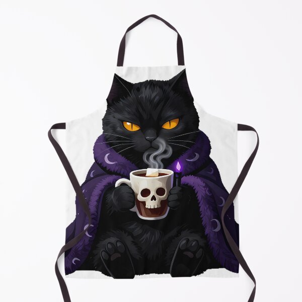 Item preview, Gothic Cozy Cat with Dark Cocoa and Blanket designed and sold by IllumeInk.