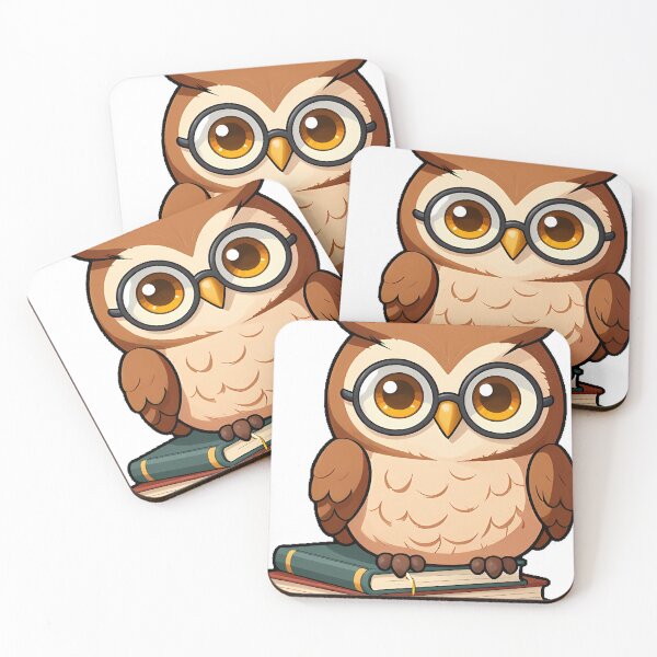 Item preview, Bookish Owl with Glasses and Open Book designed and sold by pumsquare.